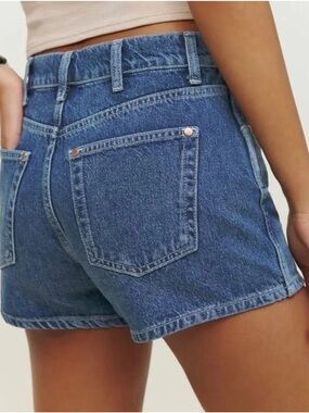 Reformation ‘Cowboy High Rise’ Jean Shorts - Women’s 28, Blue